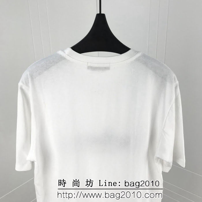 BURBERRY巴寶莉 19ss新款 Bbr字母刺繡 純棉汗布短袖 男女同款 ydi1449